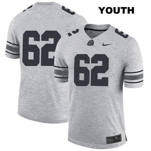 Youth NCAA Ohio State Buckeyes Brandon Pahl #62 College Stitched No Name Authentic Nike Gray Football Jersey EQ20Z17XL